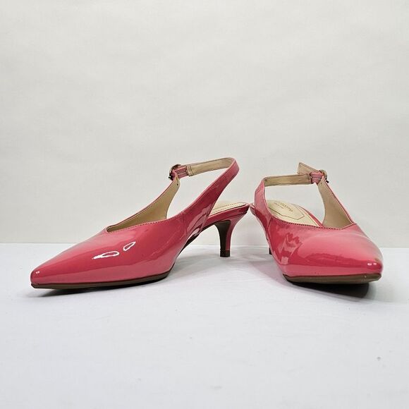 Liz Claiborne Pink Quebec Slingback Kitten Heels - Picture 1 of 16